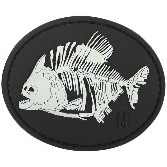Parche con piraña de hueso Maxpedition en fosforescente