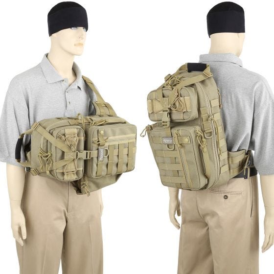Mochila bandolera Maxpedition Stika en caqui
