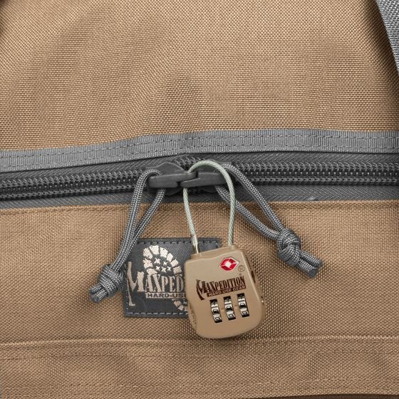 Candado táctico para equipaje Maxpedition en caqui