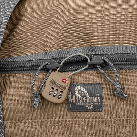 Candado táctico para equipaje Maxpedition en caqui