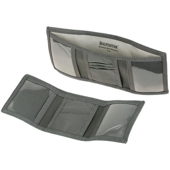 Cartera plegable en tres secciones Maxpedition en gris