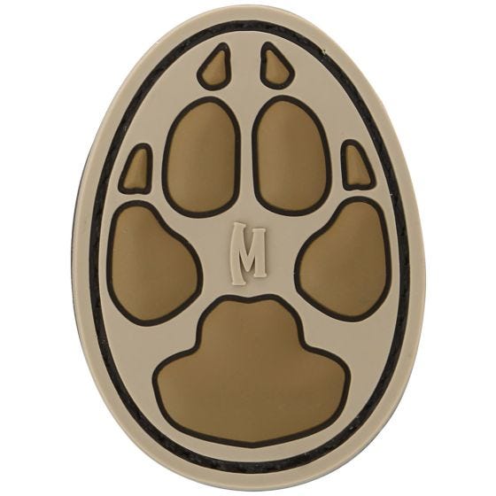 Parche con huella de perro Maxpedition 2" en Arid