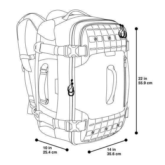 Bolsa de viaje Maxpedition Ironcloud en gris