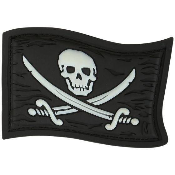 Parche con bandera pirata Maxpedition Jolly Roger en fosforescente