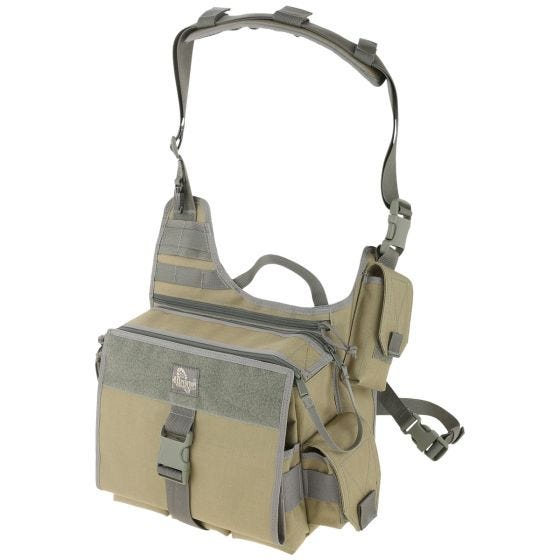 Bolsa bandolera Maxpedition Jumbo A.S.R. Versipack en Caqui Foliage
