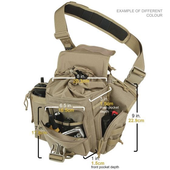 Bolsa bandolera Maxpedition Jumbo Versipack en OD Green