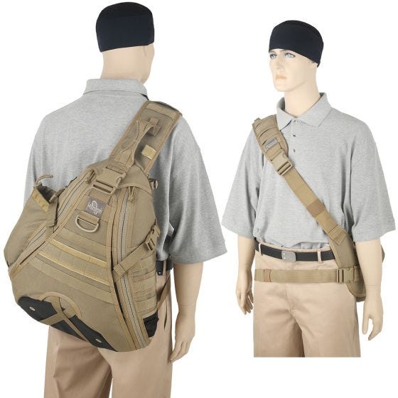 Mochila bandolera Maxpedition Monsoon en caqui