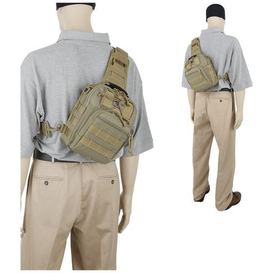 Mochila bandolera Maxpedition Remora en caqui