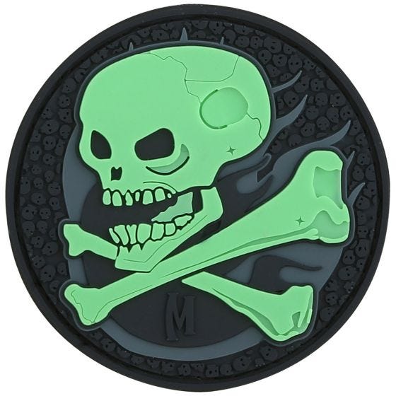 Parche con calavera Maxpedition en fosforescente