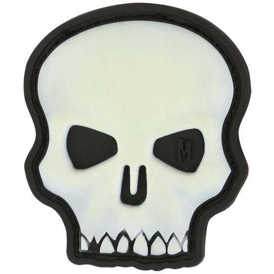 Parche con calavera Maxpedition Hi Relief Skull en fosforescente