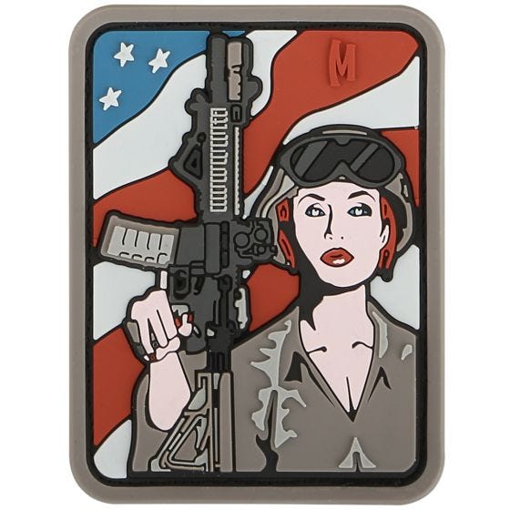 Parche con mujer soldado Maxpedition en Arid