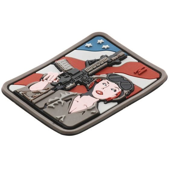 Parche con mujer soldado Maxpedition en Arid