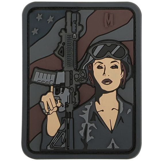 Parche con mujer soldado Maxpedition en SWAT