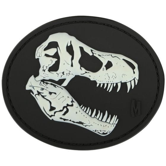 Parche con cráneo de Tyrannosaurus rex Maxpedition en fosforescente