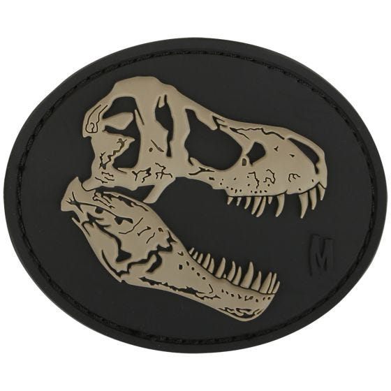 Parche con cráneo de Tyrannosaurus rex Maxpedition en SWAT