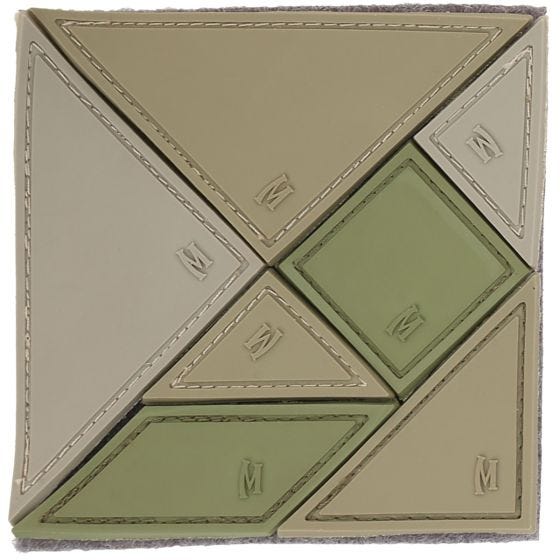 Parche de 7 piezas Maxpedition Tangram en Arid