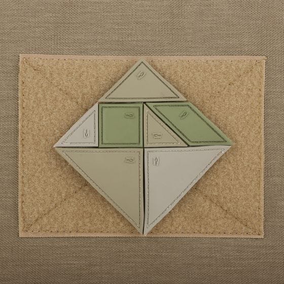 Parche de 7 piezas Maxpedition Tangram en Arid