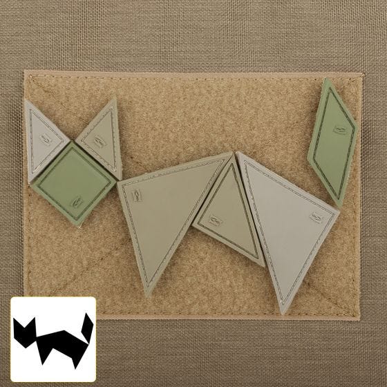 Parche de 7 piezas Maxpedition Tangram en Arid