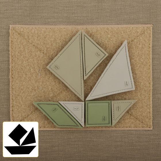 Parche de 7 piezas Maxpedition Tangram en Arid
