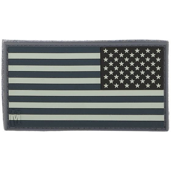 Parche con bandera invertida de EE.UU. Maxpedition de tamaño pequeño en SWAT