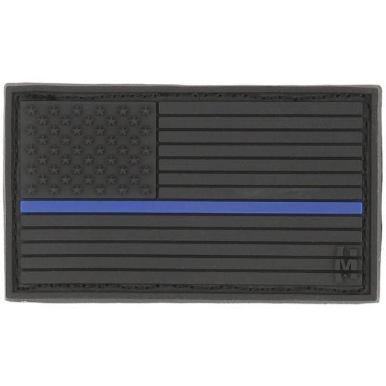 Parche con bandera de EE.UU. Maxpedition de tamaño pequeño con delgada línea azul