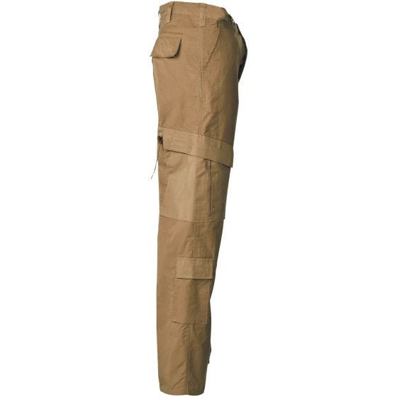 Pantalones de combate MFH ACU de Ripstop en Coyote Tan