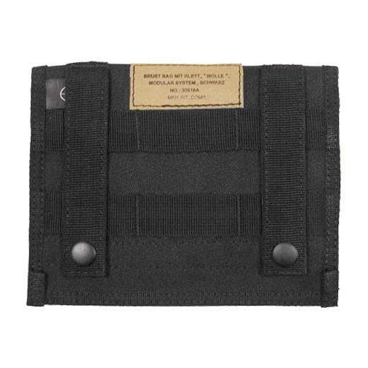 Bolsillo plano MFH Admin con sistema MOLLE en negro