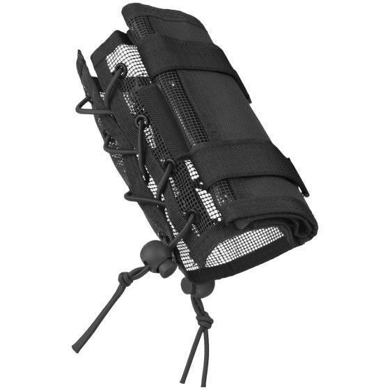Bolsa para brazo MFH con bolsillos para mapa y dinero en negro