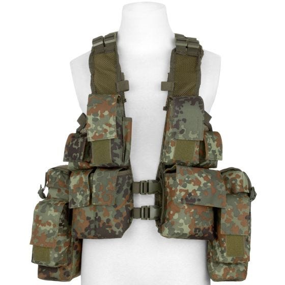 Chaleco de asalto MFH South African en Flecktarn