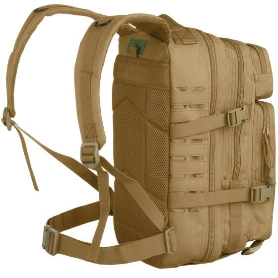 Mochila MFH Assault I Laser en Coyote Tan