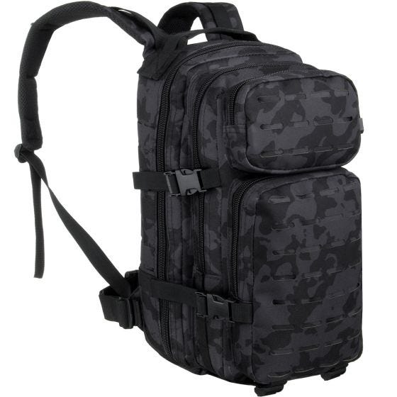 Mochila MFH Assault I Laser en Night Camo