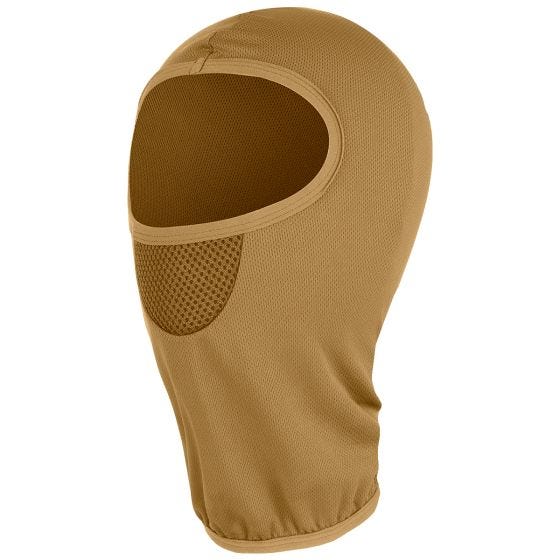 Pasamontañas táctico MFH con una abertura en Coyote Tan