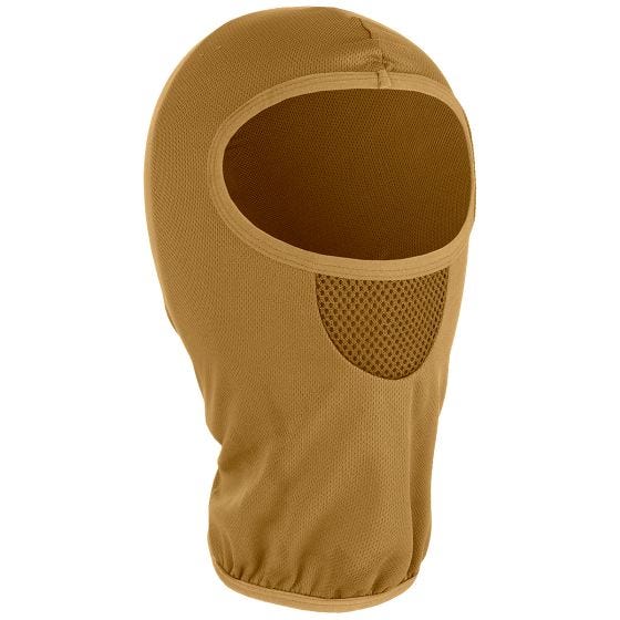 Pasamontañas táctico MFH con una abertura en Coyote Tan