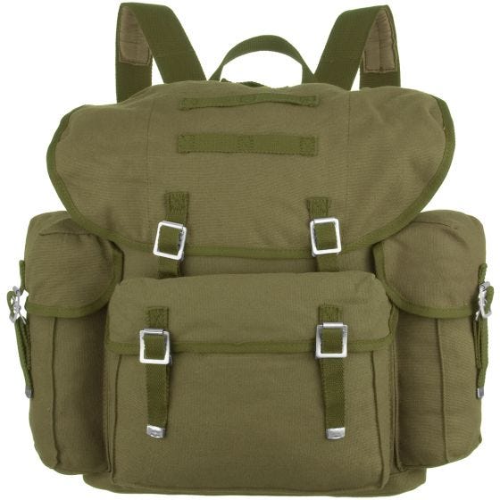 Mochila MFH Old German Army en verde oliva