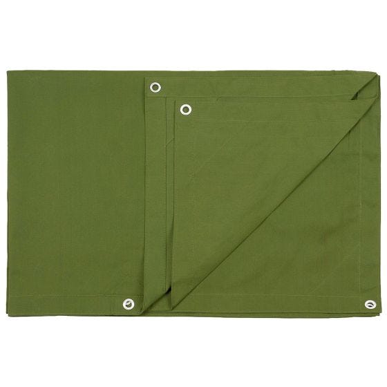 Lona MFH Canvas Metal Eyelets 365x487cm - Oliva