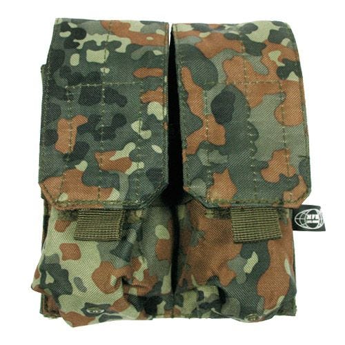 Portacargador doble MFH M4/M16 con sistema MOLLE en Flecktarn
