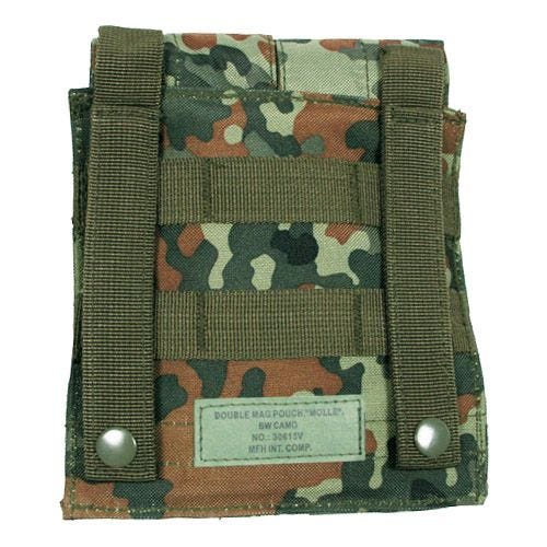 Portacargador doble MFH M4/M16 con sistema MOLLE en Flecktarn