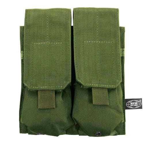 Portacargador doble MFH M4/M16 con sistema MOLLE en verde oliva