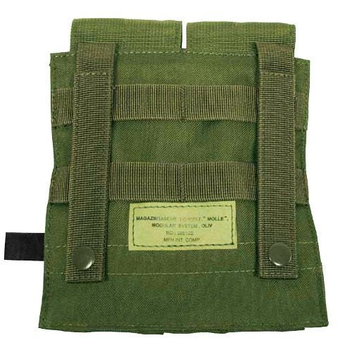Portacargador doble MFH M4/M16 con sistema MOLLE en verde oliva