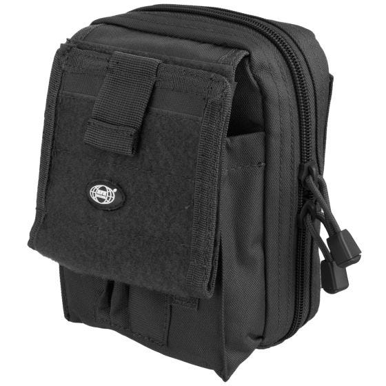 Funda para mapa MFH compatible con sistemas MOLLE en negro