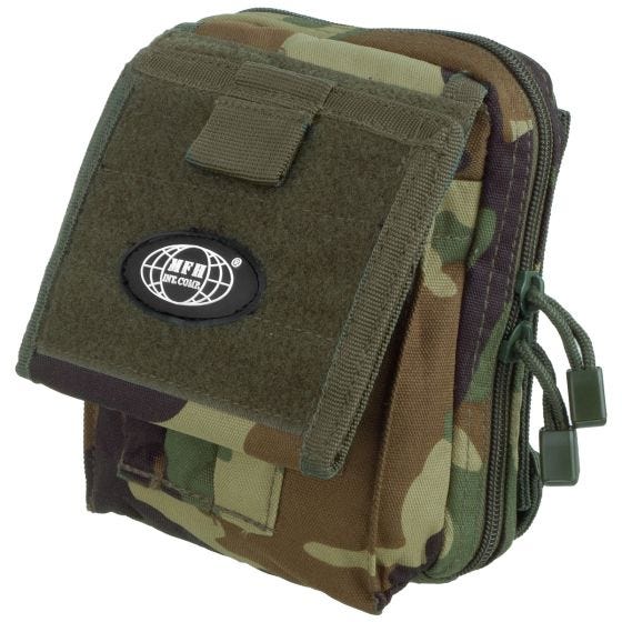 Funda para mapa MFH compatible con sistemas MOLLE en Woodland