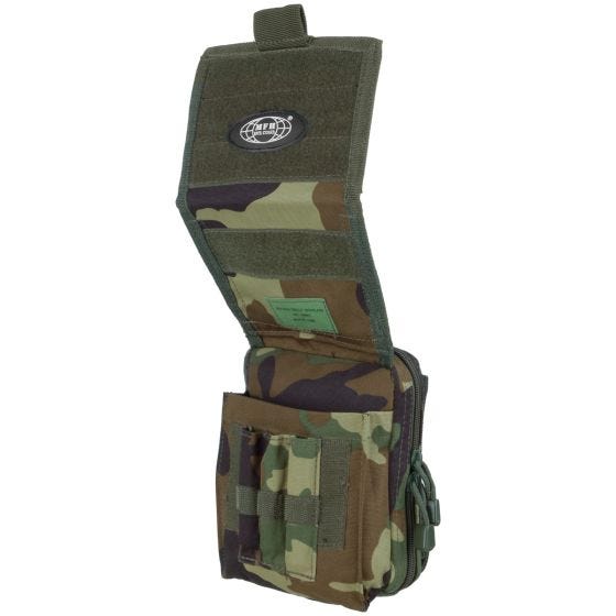 Funda para mapa MFH compatible con sistemas MOLLE en Woodland