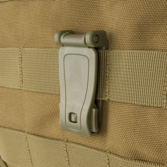 Adaptador de clip para sistemas MOLLE MFH de plástico en Coyote Tan