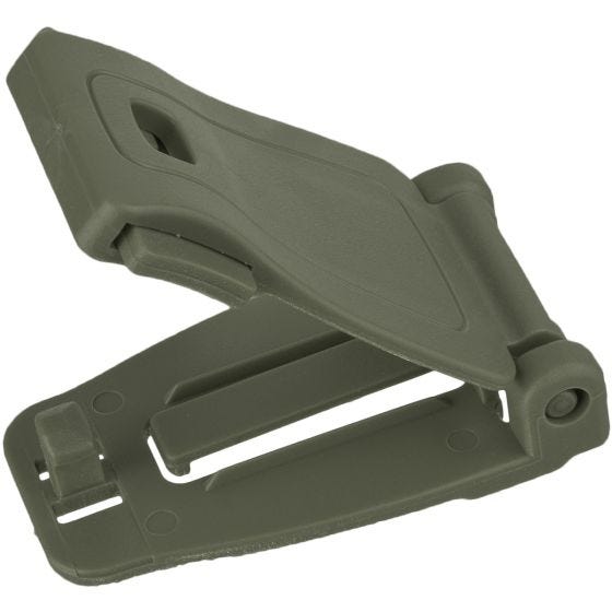 Adaptador de clip para sistemas MOLLE MFH de plástico en OD Green