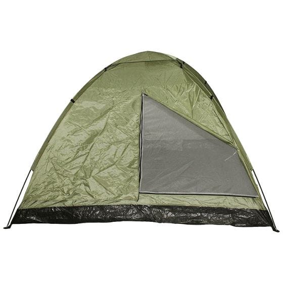 Tienda de campaña iglú MFH para 3 personas con red antimosquitos en OD Green