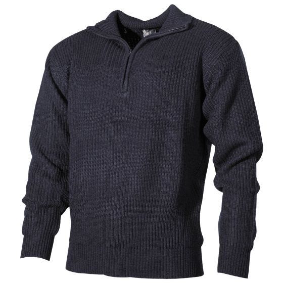 Suéter MFH Navy de acrílico en Navy Blue