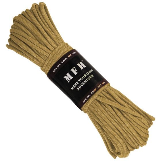 Paracord MFH de 30,5 m en Coyote