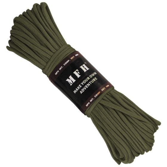 Paracord MFH de 30,5 m en OD Green
