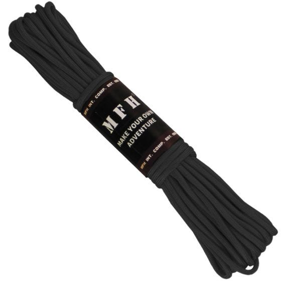 Paracord MFH de 15,2 m en negro