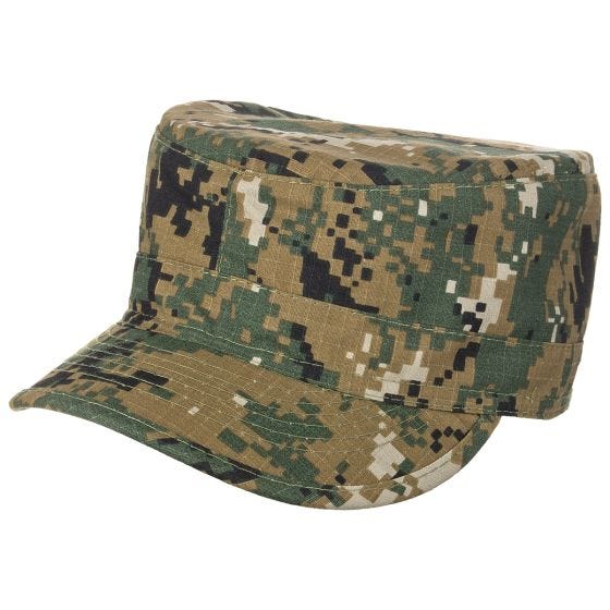 Gorra militar MFH BDU Field de Ripstop en Digital Woodland